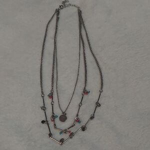 3/$12 Chic Multicolor Layered Necklace